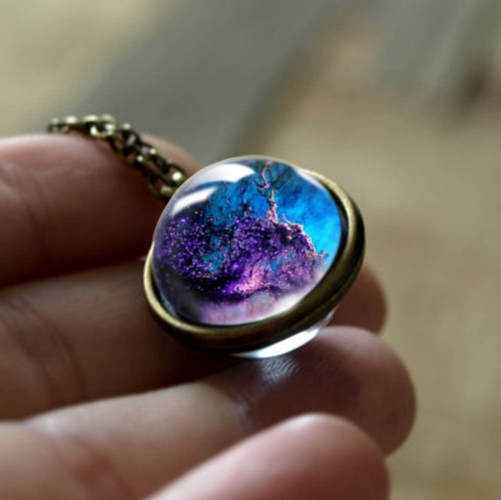Cosmic Nebula Pendant Necklace