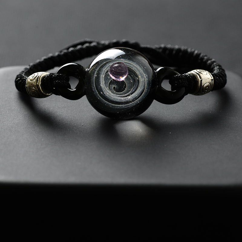Cosmic element glass bracelet